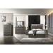 ACME Escher Queen Bed, LED & Gray Oak - Acme 27650Q