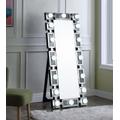 ACME Noralie Accent Mirror (Floor), Mirrored & Faux Diamonds - Acme 97756