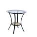 Frydel 3 Pcs Set Table & Chairs In Black Finish - Acme Furniture AC01169