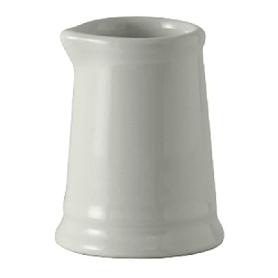 Tuxton BWR-0351 3 1/2 oz DuraTux Creamer - Ceramic, White