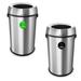 Alpine Industries Stainless Steel 17 Gallon Trash Can in Gray | 27.17 H x 15.75 W x 16.54 D in | Wayfair 470-65L-CO-T