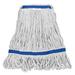 Alpine Industries Head & Tail Bands Loop End Mop Head Cotton & Natural Blend in White | 1 H x 37.79 W x 7.08 D in | Wayfair 301-03-1B-2PK