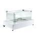 AMS Fireplace Metal Bio-Ethanol Outdoor Tabletop Fireplace w/ Flame Guard in White | 11.25 H x 21.75 W x 11.25 D in | Wayfair AMS-EF-MT-21W1