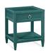 Birch Lane™ Deitrich 1 - Drawer Nightstand Wood/Wicker in Blue/Brown | 28 H x 24 W x 22 D in | Wayfair 6E39C57EE6DF4011B6EE3E292B176642