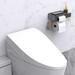 ColorLife Wall Mount Toilet Paper Holder w/ Shelf & Storage Metal | 5.79 H x 10.63 W x 4.72 D in | Wayfair TGB0BDFLCZCG