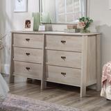 Sauder Trestle 6 Drawer 58.11" W Double Dresser Wood in White | 32.913 H x 58.125 W x 19 D in | Wayfair 433923