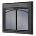 Uniflame Cabinet Style Steel Fireplace Door Steel in Black | 30.04 H x 37.52 W x 1.81 D in | Wayfair UFPDS1301BLK