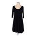 Urban Coco Casual Dress - A-Line: Black Print Dresses - Women's Size Small
