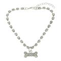 OUNONA Chain Dog Puppy Pet Rhinestone Collar Collar Necklace Necklace Necklace Jewelry Cat Crystal Jewelry Jewelry Harness