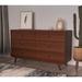 Wade Logan® Arretta 6 Drawer Dresser Wood in Brown | 30 H x 51 W x 18 D in | Wayfair 6B7758EBC5B44736AA77F7F9990AB421