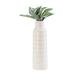 Birch Lane™ Gourmand Vase - Contemporary Tribal Design Vase For Decorative Table Accent - Elegant Event Decor in White/Brown | Wayfair