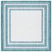 Blue/Green 48 x 0.2 in Area Rug - Highland Dunes Marrakech Geometric Ivory/Teal Indoor/Outdoor Area Rug | 48 W x 0.2 D in | Wayfair