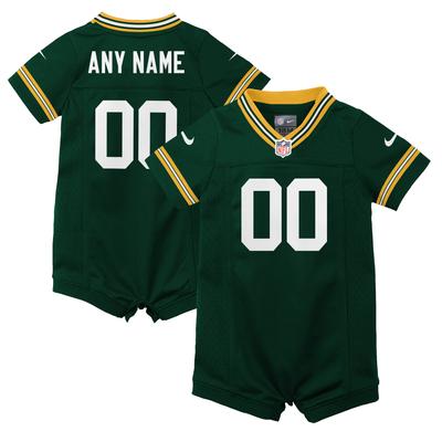 Green Bay Packers Nike Home Jersey Strampler – Personalisiert – Neugeborene Image