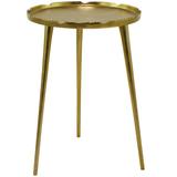 Corrigan Studio® Ilay Modern Aluminum Accent Table in Yellow | 21.4 H x 15.45 W x 16.1 D in | Wayfair D74305CDDAC04CABA59247DC80ED2F8A