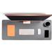 Leather Desk Pad By Leather Nomads Grey - 36 x 15 Inches