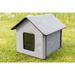 Tucker Murphy Pet™ Chericka Plastic Insulated Dog House Plastic House in Gray | 16.9 H x 17.7 W x 22.1 D in | Wayfair