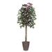 Primrue 72" Artificial Foliage Tree in Pot Silk/Plastic in Brown | 72 H x 34 W x 34 D in | Wayfair C128ADC8CBCC4004A66650DF95307227