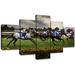 Latitude Run® Horse Racing Wall Art Modern Pictures For Living R Horse Racing Modern - 5 Piece Wrapped Canvas Photograph Canvas | Wayfair