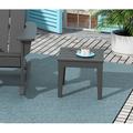 Beachcrest Home™ Marci Plastic Outdoor Side Table Plastic in Gray | 17 H x 17.7 W x 17.7 D in | Wayfair 6B214FD8B29A428D96B916C1E880F3EC