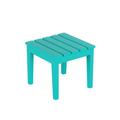 Beachcrest Home™ Marci Plastic Outdoor Side Table Plastic in Blue | 17 H x 17.7 W x 17.7 D in | Wayfair 40C847CF0A8E400D898FD60C4CDABFF0