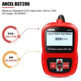 ANCEL BST200 12V Car Battery Tester 100-1100 CCA Automotive Batteries Scanner Battery Test Tool Digital Analyzer Check Battery Health for Car Truck Motorcycle SUV Boat RV