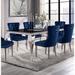 Rosdorf Park Jalayne 79" Dining Table Glass/Metal in Black | 30 H x 79 W x 39 D in | Wayfair B5505A0F841043F0933C902B19C9E1E7