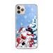 Xmas Phone Case Compatible with iPhone 14 Merry Christmas Elk Santa Snowman Pattern Protective Cute Case for Girls Children Women Gifts Christmas Phone Case