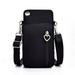 Fashion Purse Handbag Women Coin Storage Crossbody Bags Shoulder Bag Mobile Phone Bag BLACK