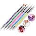 Follure Pro Beauty Tools Beauty Tools Dotting Pcs And Nail For Acrylic Double-Ended Kit Pens Nail Nail Nail Arts Nail Brush Design Home Liner Including Salon Tools5