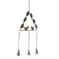 Jikolililili 2 Pcs 20.8 H Wind Chime Unique Outdoor Indoor Hanging Mobile Bell Windchime for Garden Lawn Yard Patio Waterproof Metal Home Decor