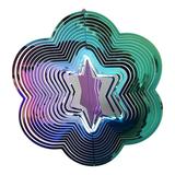 Jikolililili Wind Spinner Flowing-Light Effect Courtyard Decorations Made of Stainless Steel House Hanging Decoration Spinners