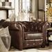 Knightsbridge Tufted Scroll Arm Chesterfield Chair by iNSPIRE Q Artisan