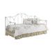 Well-designed Twin Metal Daybed with Floral White Frame