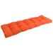 Solid Twill Tufted Indoor Bench Cushion (Multiple widths from 42 to 60 inch)