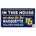 Marquette Golden Eagles 11'' x 20'' Indoor/Outdoor In This House Sign
