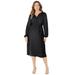 Plus Size Women's Liz&Me® Peasant Wrap Dress by Liz&Me in Black Dot (Size 4X)