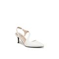 Women's Santorini Pump by LifeStride in Bright White Fabric (Size 8 1/2 M)