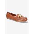 Extra Wide Width Women's Cullen Flats by Bella Vita in Dark Tan Leather (Size 9 1/2 WW)