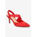 Extra Wide Width Women's Arabella Pump by Bella Vita in Red Suede Leather (Size 10 WW)