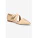 Wide Width Women's Maddie Flats by Bella Vita in Nude (Size 12 W)