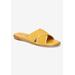 Women's Tab-Italy Sandals by Bella Vita in Yellow Suede Leather (Size 9 1/2 M)