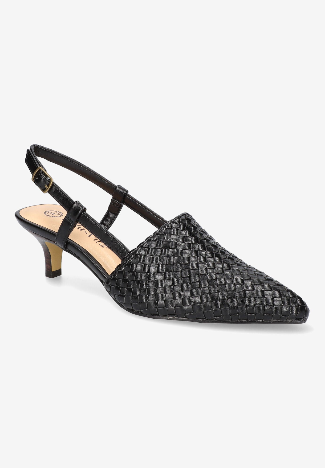 Extra Wide Width Women's Kaisley Pump by Bella Vita in Black (Size 11 WW)