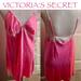 Victoria's Secret Intimates & Sleepwear | New Victoria’s Secret Pink White Lace Accent Satin Nightgown Size Xl | Color: Pink | Size: Xl