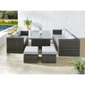 Gartenlounge-Set KONIFERA "Palma" Sitzmöbel-Sets grau (hellgrau) Outdoor Möbel Bestseller