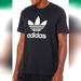 Adidas Shirts | Adidas Originals Men's Adicolor Classics Trefoil T-Shirtproduct Detailsfabric T | Color: Black/White | Size: Xs