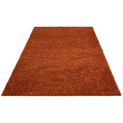 Hochflor-Teppich BRUNO BANANI "Shaggy Soft", rosa (kupfer), B:240cm H:30mm L:320cm, Kunstfaser, Teppiche, gewebt, Uni Farben, besonders weich und kuschelig, Kundenliebling Image