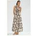 Anthropologie Dresses | Anthropologie Maeve Snake-Printed Maxi Dress Size 2 | Color: Brown/White | Size: 2