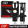 Projecteur H4 LED RHD LHD bi-led CSP H4 lentille 20000lm ampoule 42W feux de croisement et de