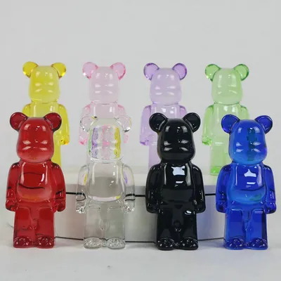 Bearbrick x bacara – blocs de construction en cristal boîte de couleur emballage de boîte-cadeau