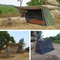 Tente de Style Boulanger pour 2 Personnes Camping en Plein Air Abri Multifonction Calcul de